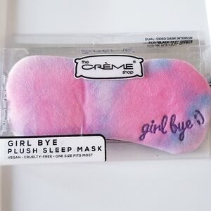 The Crème Shop Girl Bye Pink and Blue Plush Sleep Mask